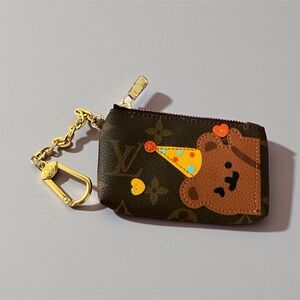 NWOT LV Birthday Bear Coin Purse/AirPod Holder - Bag Charm/Keychain